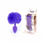 Анальная пробка с пушком Jewellery, фиолетовый