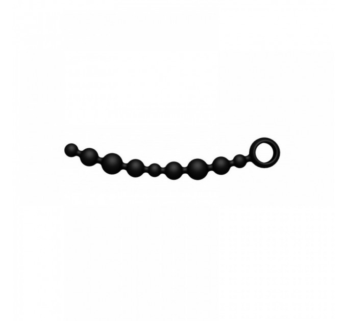 Анальний ланцюжок Joy Division Joyballs anal wave, чорний, 29.8 см