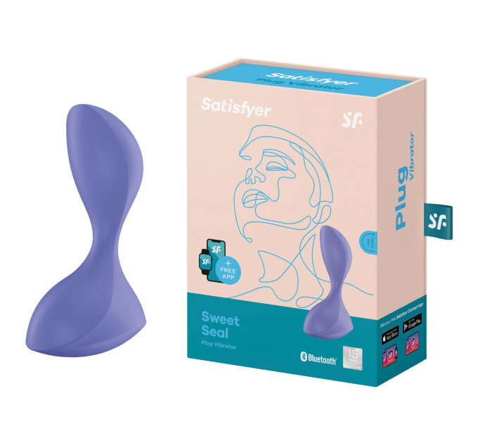 Анальний вібратор Satisfyer Sweet Seal з додатком, фіолетовий