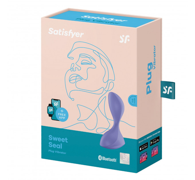 Анальний вібратор Satisfyer Sweet Seal з додатком, фіолетовий