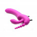 Безремневой страпон с вибрацией тройной, Regal Rider Strap-On Vibrator