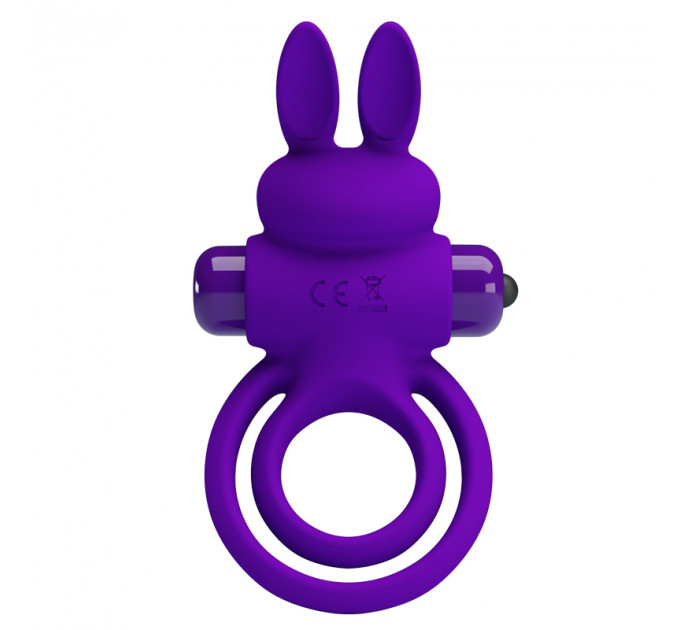 Ерекційне кільце PRETTY LOVE Penis Ring подвійним кільцем, фіолет