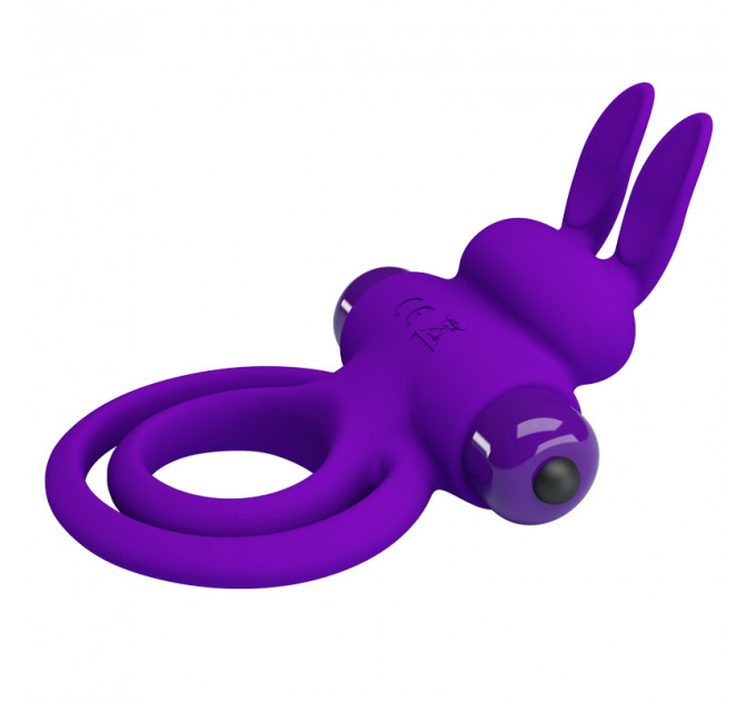 Ерекційне кільце PRETTY LOVE Penis Ring подвійним кільцем, фіолет