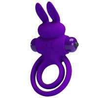 Эрекционное кольцо PRETTY LOVE Penis Ring с двойным кольцом, фиолетовое