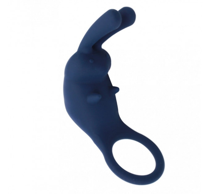 Эрекционное кольцо с вибрацией Chisa GK Power Bunny Ring синий