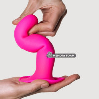 Фалоімітатор термореактивний Adrien Lastic Hitsens 4 на присосці, рожевий