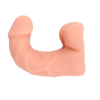 Фалоімітатор реалістичний з хребтом Chisa Real Touch XXX і мошонкою, бежевий