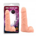 Фаллоимитатор реалистичный с хребтом Chisa Real Touch XXX и мошонкой, бежевый