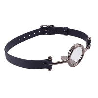 Кляп Roomfun с серебристым кольцом-расширителем, M