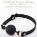 Кляп з кулькою Roоmfun Mouth Ball Gag силіконовий, чорний