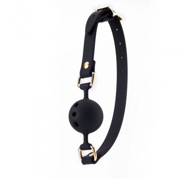 Кляп з кулькою Roоmfun Mouth Ball Gag силіконовий, чорний