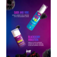 Лубрикант съедобный Intt SLIDE AND VIBE! с ароматом ежевики, 35 мл