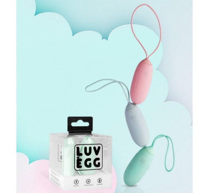 Виброяйцо с пультом LUV EGG голубое
