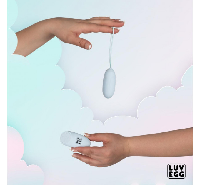 Виброяйцо с пультом LUV EGG голубое