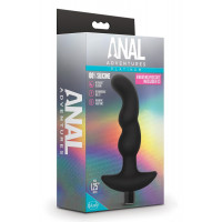 Масажер простати звивистий з вібрацією Blush Anal Adventures чорний