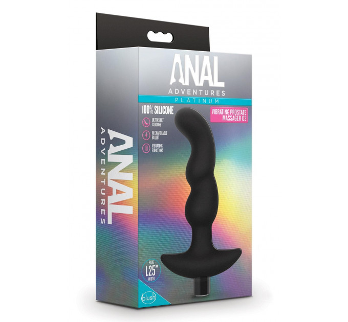 Масажер простати Blush Anal Adventures Platinum Silicone Vibrating