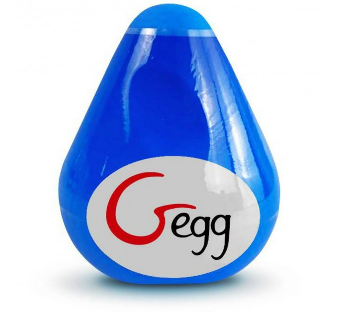 Мастурбатор многоразовое яйцо NEW! Gvibe Gegg, синий (при покупке 3 ед., тестер за 1 грн)