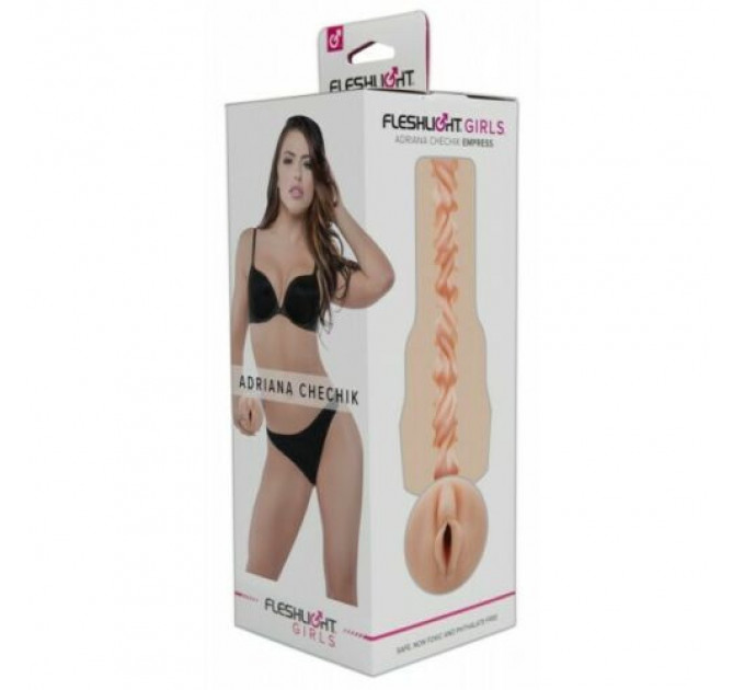 Мастурбатор Вагіна в колбі, кібершкіра Fleshlight Adriana Chechik Empress, тілесний