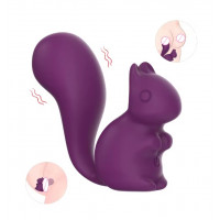 Міні-вібратор кліторальний Every Night Toys Debbie у формі білочки фіолетовий, 10 режимів вібрації