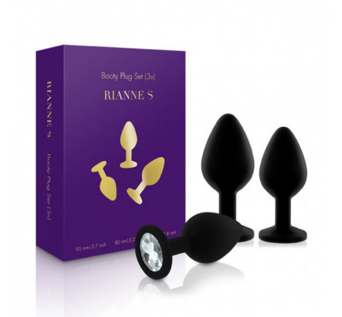 Набір анальних пробок Rianne S Booty Plug Black