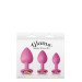 Набор анальных пробок силикон NS Novelties GLAMS SPADES TRAINER KIT PINK