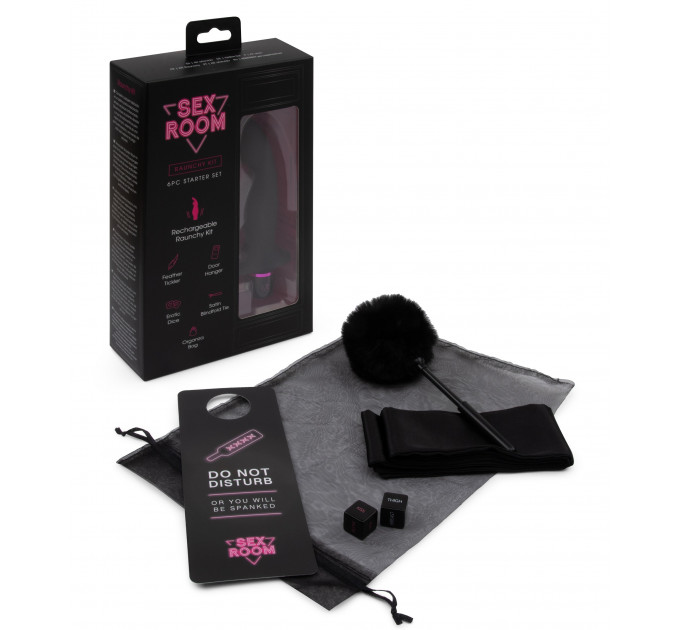 Набор для анальных игр Dream Toys Sex Room, 6 предметов, черный/розовый