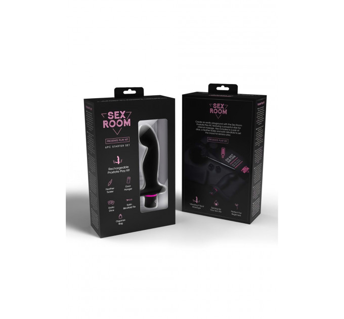 Набор для анальных игр Dream Toys Sex Room, 6 предметов, черный/розовый