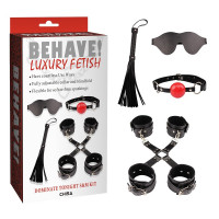 Набор БДСМ 6 предметов Chisa Behave Luxury Fetish, черный