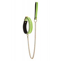 Нашийник з повідцем, що світиться у темряві Dream Toys Radiant Glow In The Dark Collar & Leash зелений
