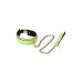 Ошейник с поводком светящийся в темноте Dream Toys Radiant Glow In The Dark Collar & Leash зеленый