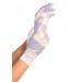 Рукавички сатинові Leg Avenue Satin Wrist білі, One Size