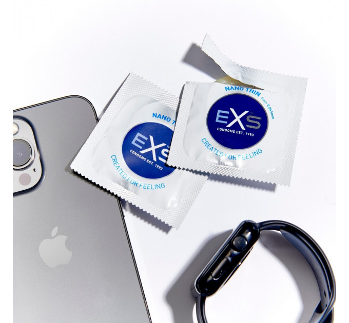 Презервативы ультратонкие EXS Nano Thin латексные (цена за упаковку, 3 шт.)