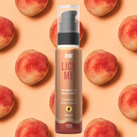 Їстівний гель зі смаком персика Intt Lick Me Peach та зігріваючим ефектом, 50 мл