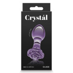Скляна пробка NS Novelties CRYSTAL ROSE PURPLE