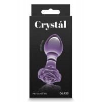 Скляна пробка NS Novelties CRYSTAL ROSE PURPLE