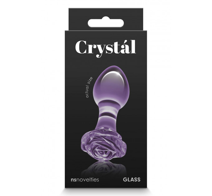 Скляна пробка NS Novelties CRYSTAL ROSE PURPLE