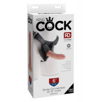 Страпон Pipedream King Cock реалистичный, с присоской