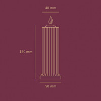 Свеча низкотемпературная красная Low temperature wax candle 150г