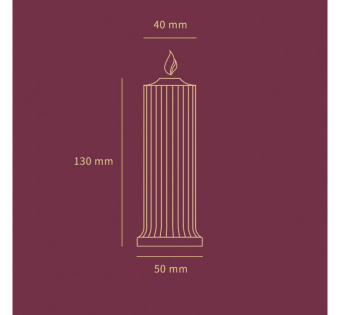 Свічка низькотемпературна червона Low temperature wax candle 150г