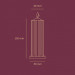 Свічка низькотемпературна червона Low temperature wax candle 150г