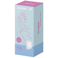 Набор сменных насадок на вакуумный стимулятор Satisfyer Caps Number One белые, 5 шт.