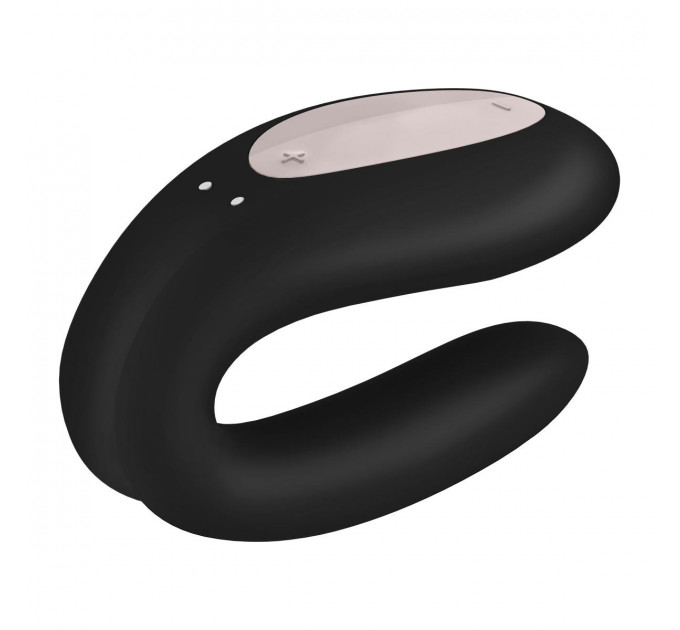 Вібромасажер для пар Satisfyer Double Joy, чорний