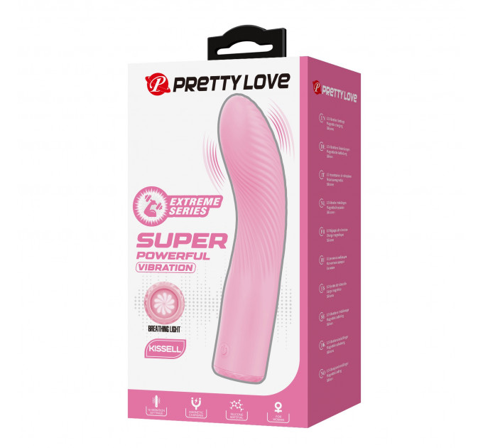 Вибратор для точки G PRETTY LOVE Kissell розовый, 16.1 х 3.2 см