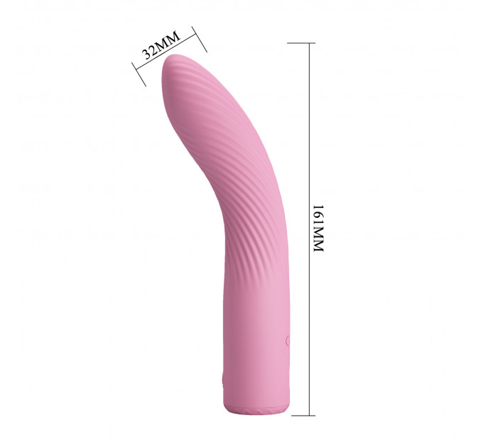 Вибратор для точки G PRETTY LOVE Kissell розовый, 16.1 х 3.2 см