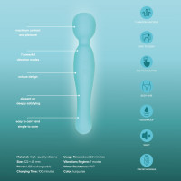 Вібратор-мікрофон Sweet Em, бірюзовий