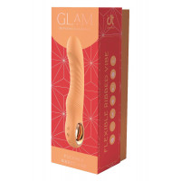 Вібратор ребристий Dream Toys Glam Flexible Ribbed Vibe, помаранчевий