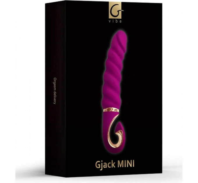 Вибратор рельефный Gjack Mini Gvibe, фиолетовый, 19 х 3.5 см