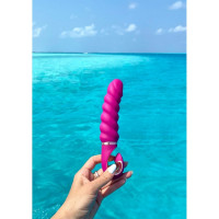 Вибратор рельефный Gjack Mini Gvibe, фиолетовый, 19 х 3.5 см