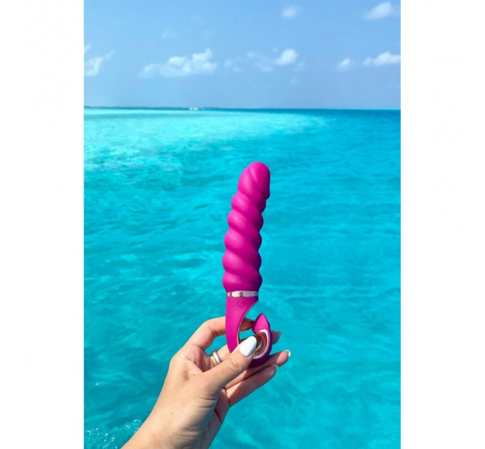 Вибратор рельефный Gjack Mini Gvibe, фиолетовый, 19 х 3.5 см