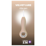 Вібратор точковий з насадками Sweet Em для клітора, бежевий, 14.5 см